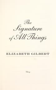 Tapa de The signature of all things