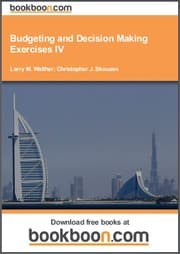 Tapa de Budgeting and Decision Making Exercises IV