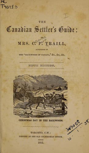 Tapa de The Canadian settler's guide