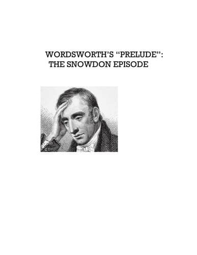 Tapa de Wordsworth's Prelude
