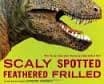 Tapa de Scaly spotted feathered frilled