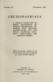 Tapa de Cruikshankiana, a choice collection of books illustrated by George Cruikshank