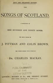 Tapa de The songs of Scotland