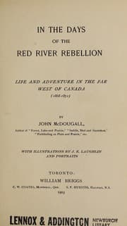 Tapa de In the days of the Red River Rebellion
