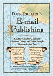Tapa de Poor Richard's e-mail publishing