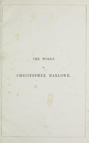 Tapa de The works of Christopher Marlowe