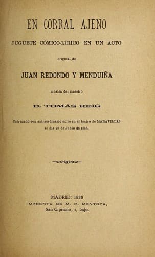 Tapa de En corral ajeno