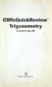 Tapa de CliffsQuickReview trigonometry