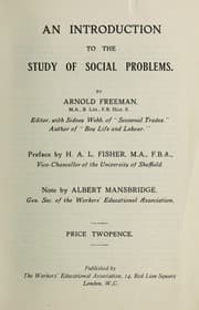 Tapa de An introduction to the study of social problems
