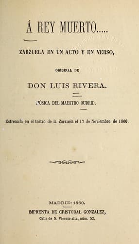 Tapa de A rey muerto--