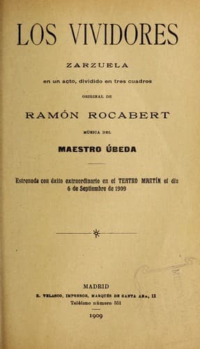 Tapa de Los vividores