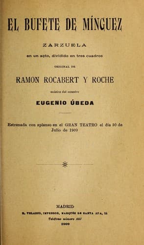 Tapa de El bufete de Mi nguez