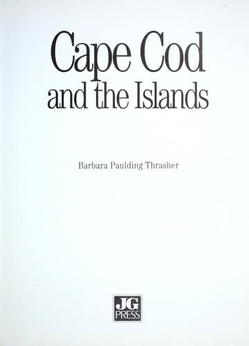 Tapa de Cape Cod and the Islands