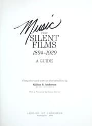 Tapa de Music for silent films, 1894-1929