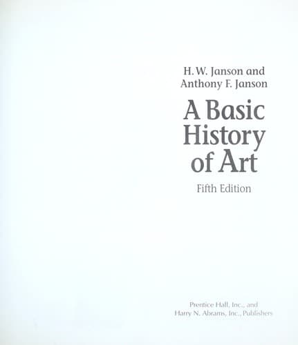 Tapa de A Basic History of Art