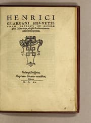 Tapa de Henrici Glareani Heluetii, poetae laureati de geographia liber unus