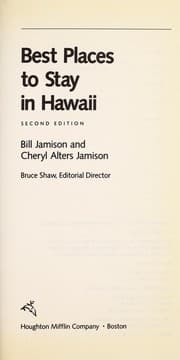 Tapa de Best Places to Stay in Hawaii (Best Places to Stay)