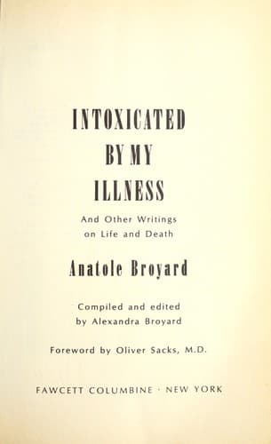 Tapa de Intoxicated by my illness