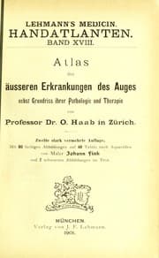 Tapa de Atlas der ©℗Þusseren Erkrankungen des Auges