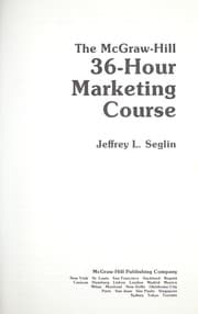 Tapa de The McGraw-Hill 36-hour marketing course