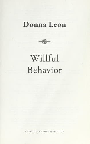 Tapa de Willful behavior