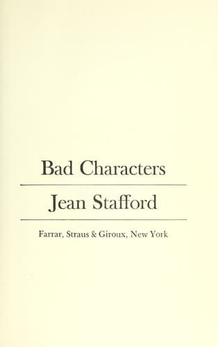 Tapa de Bad characters
