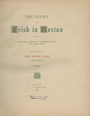 Tapa de The Story of the Irish in Boston