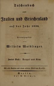 Tapa de Taschenbuch aus Italien und Griechenland auf das Jahr 1829