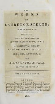 Tapa de The works of Laurence Sterne, in four volumes