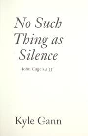 Tapa de No such thing as silence