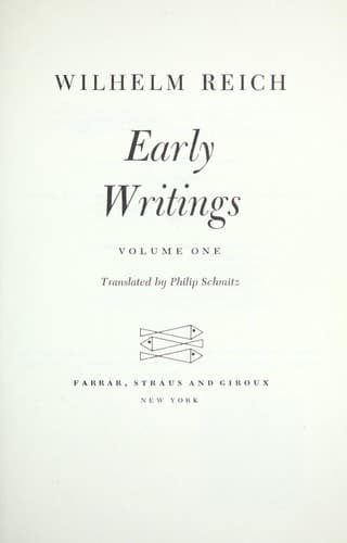 Tapa de Early writings