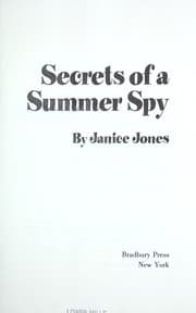 Tapa de Secrets of a summer spy