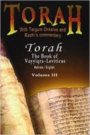 Tapa de Pentateuch With Targum Onkelos and rashi's commentary
