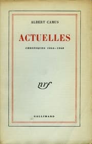 Tapa de Actuelles - Ecrits Politiques