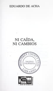 Tapa de Ni caída, ni cambios