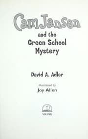 Tapa de Cam Jansen and the green school mystery