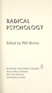 Tapa de Radical psychology