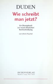 Tapa de Duden, wie schreibt man jetzt?