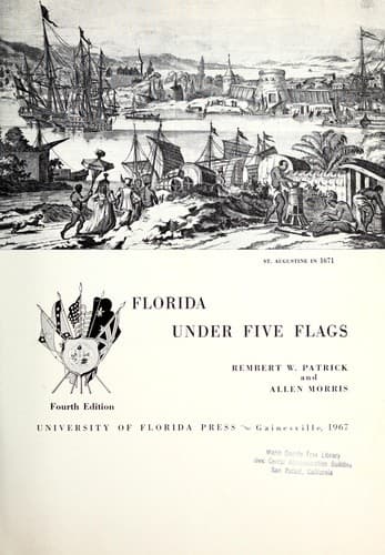 Tapa de Florida under five flags