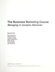 Tapa de The business marketing course