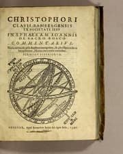 Tapa de Christophori Clauii Bambergensis ex Societate Iesu in sphaeram Ioannis de Sacro Bosco commentarius