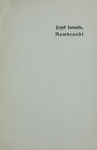 Tapa de Rembrandt