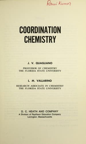 Tapa de Coordination chemistry