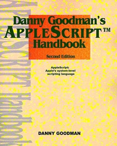 Tapa de Danny Goodman's Applescript Handbook