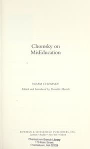 Tapa de Chomsky on miseducation