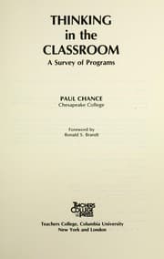 Tapa de Thinking in the classroom
