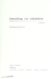 Tapa de Searching for Schindler