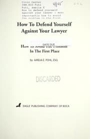 Tapa de How to Defend Yourself Against Your Lawyer