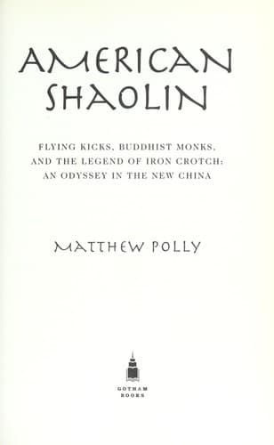 Tapa de American Shaolin