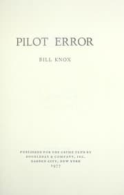 Tapa de Pilot Error (Keyhole Crime)